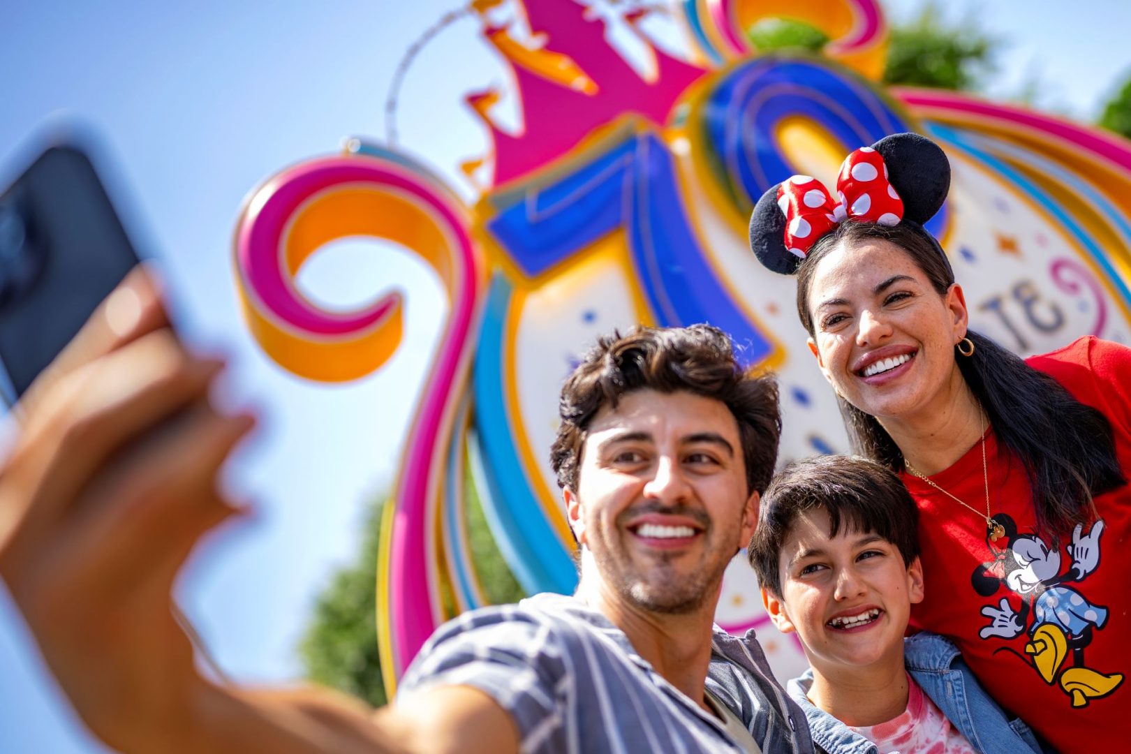 Family at the Disneyland Resort 70th Celebration