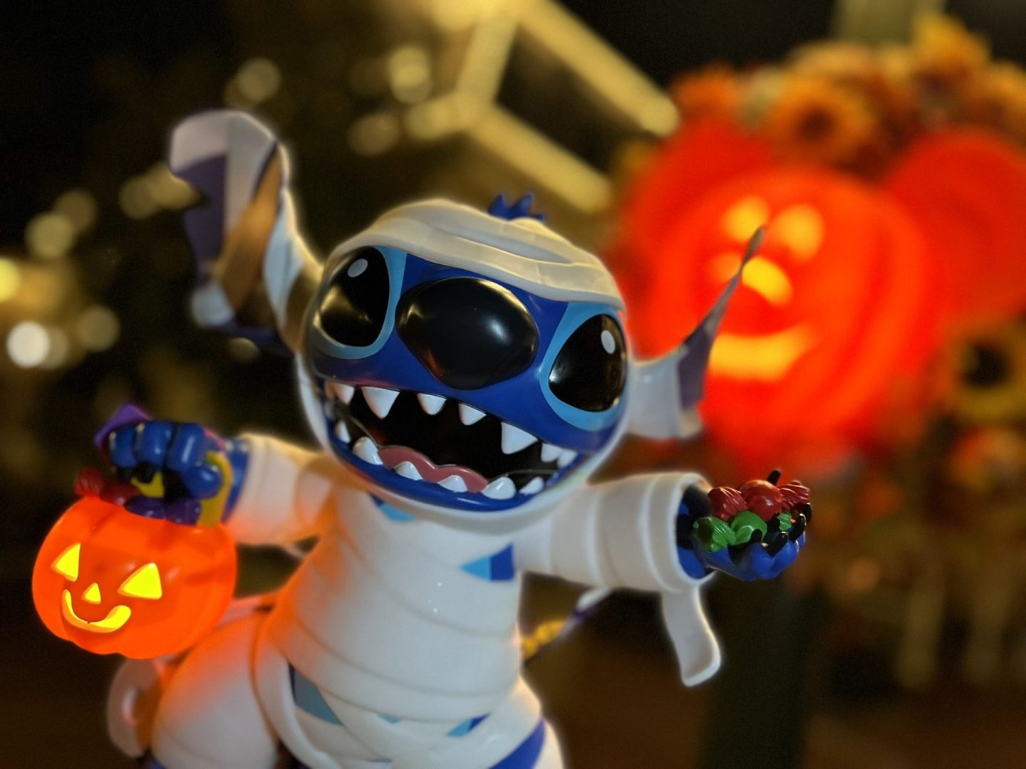 Mummy Stitch Halloween Popcorn Bucket