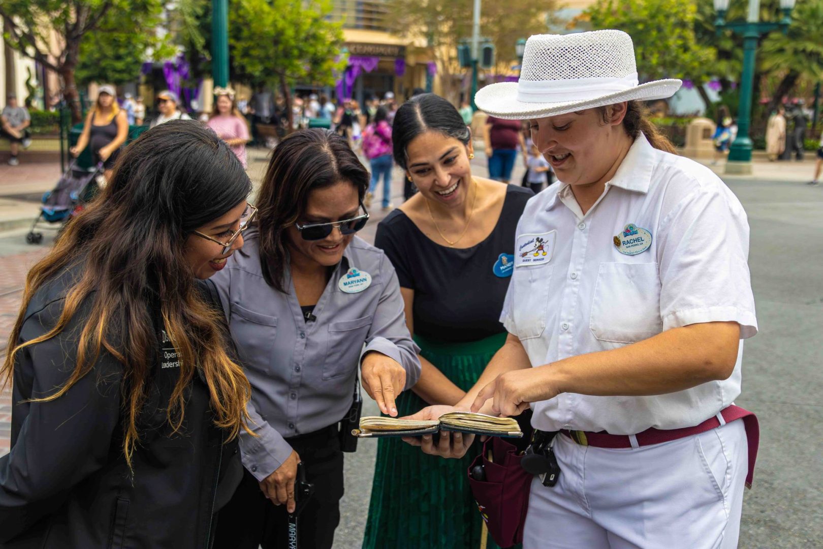 Rachel McGivern with Other Cast Members at California Adventure