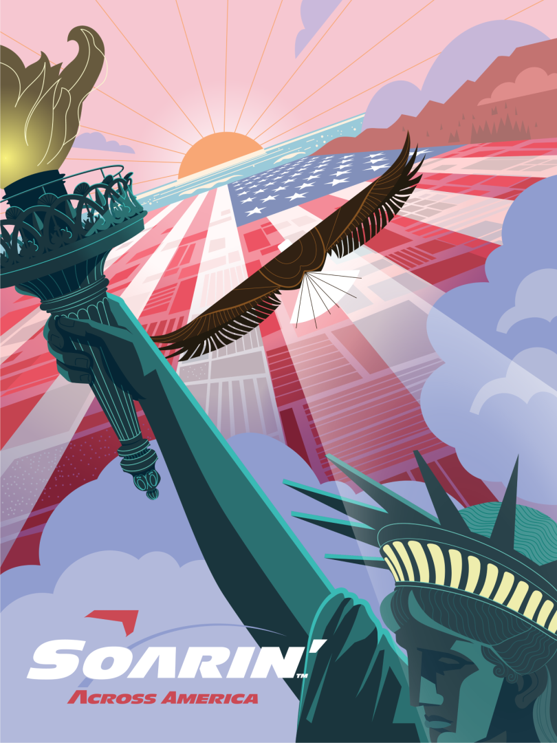 Soarin' Across America Attraction Poster