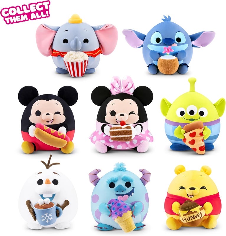 Snackles Disney 14-inch Plush, Plush with Snack Accessory