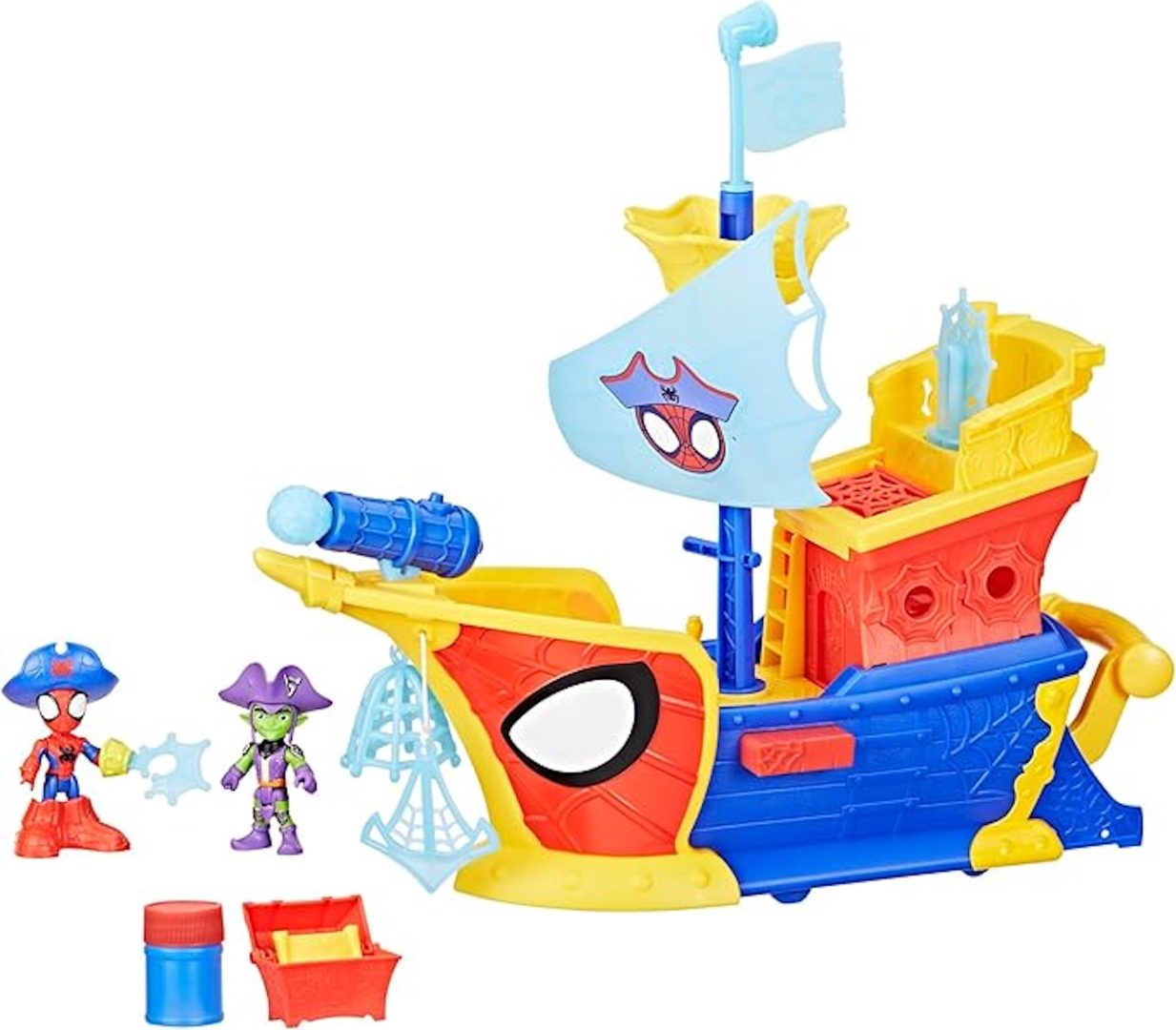 Spidey and his Amazing Friends Water-Webs Webs Ahoy Bubble Pirate Ship by Hasbro