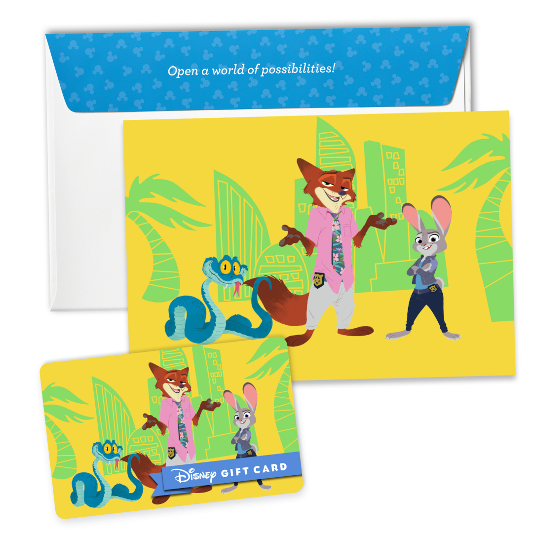 Zootopia 2 Disney Gift Card
