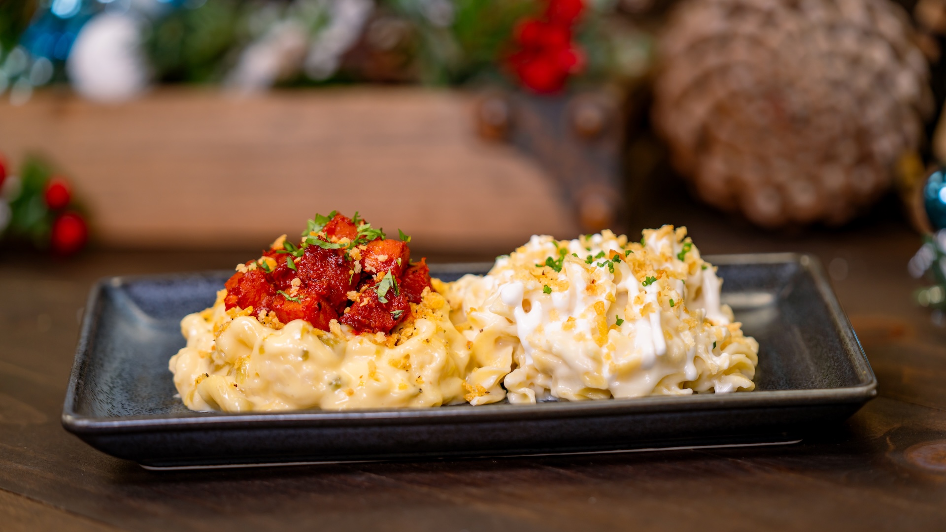 The Holiday Duet: A half portion of each Mac & Cheese