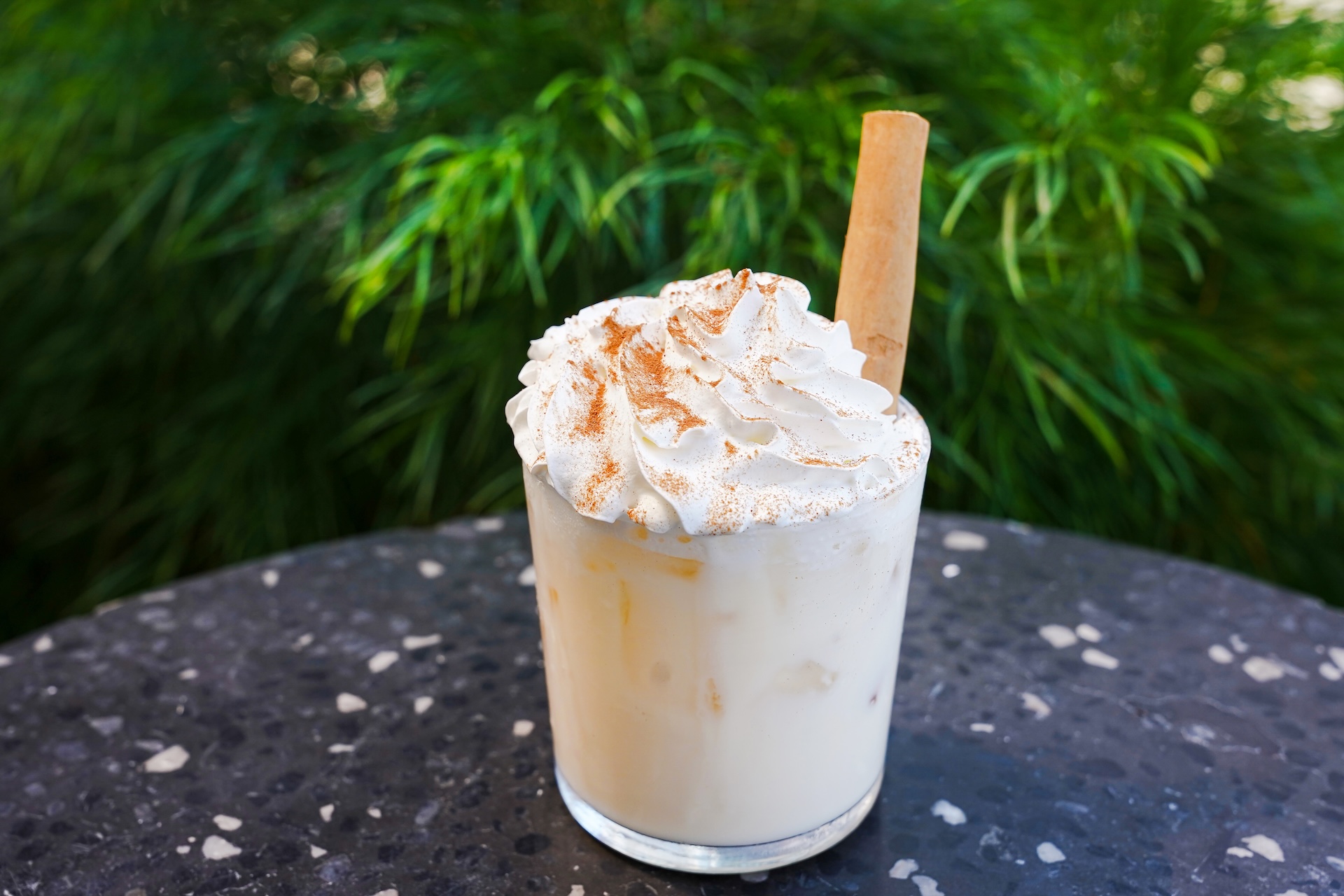 Frosty Fiesta: Horchata cream liquor, rum, cinnamon whiskey, and horchata (New) 