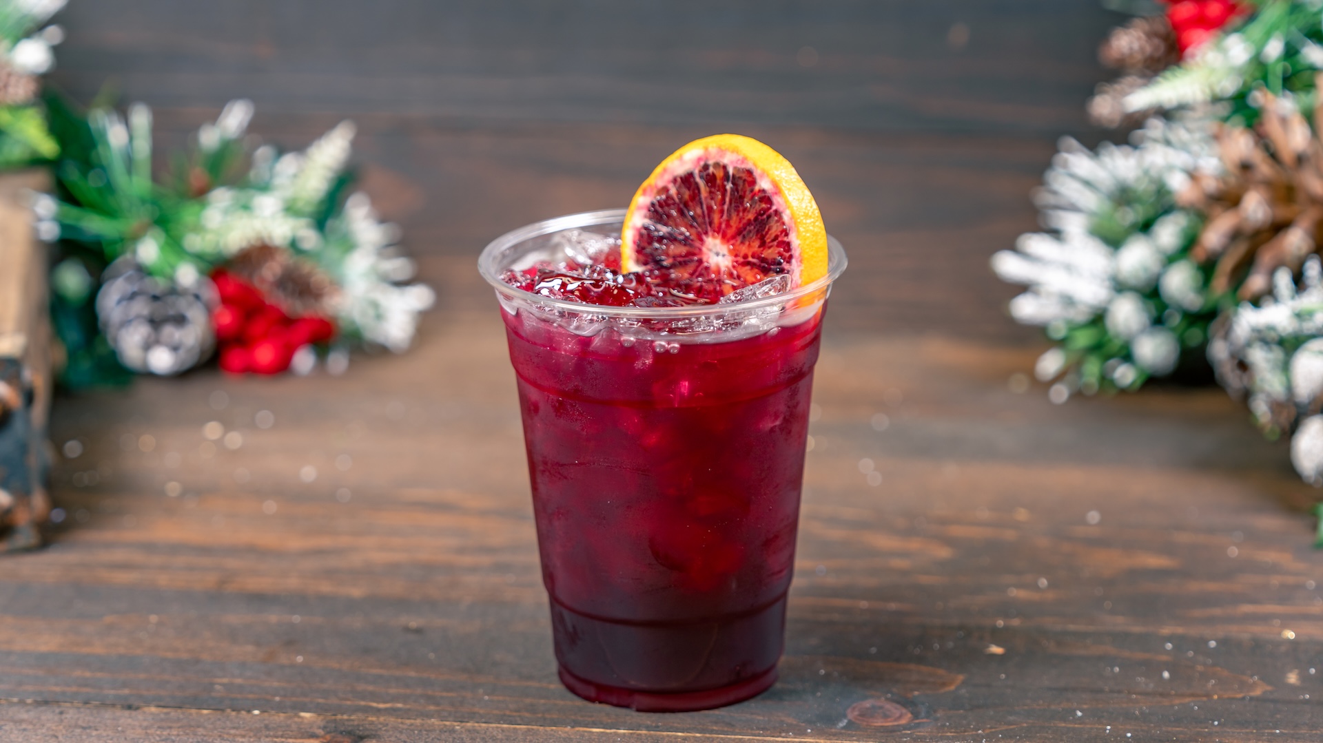 Hibiscus-Pomegranate Cooler: Spiced hibiscus tea, pomegranate and orange juices, and honey (Non-alcoholic) 
