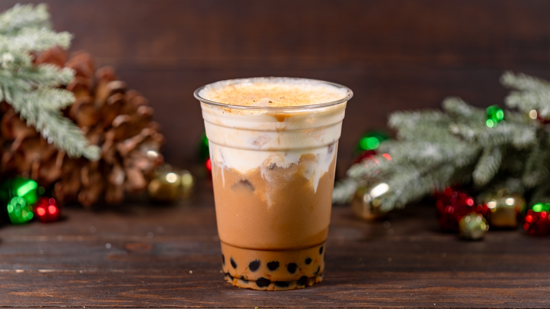 Vietnamese Iced Coffee with brown sugar spheres and cold foam (Non-alcoholic) (New) 