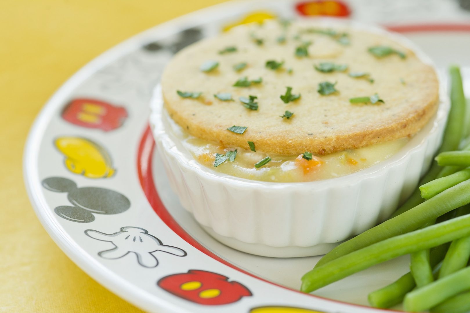 Turkey Pot Pie with Cheesy Biscuit Topping