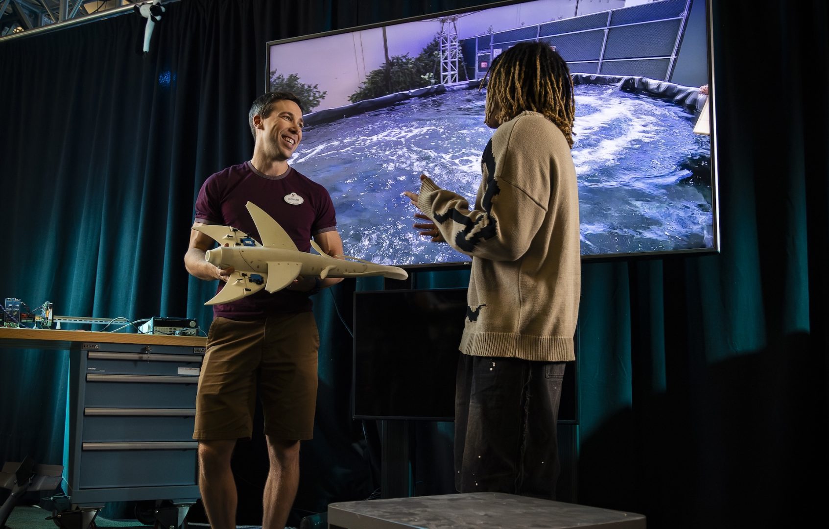 Walt Disney Imagineering Research & Development first aquatic robotic prototype