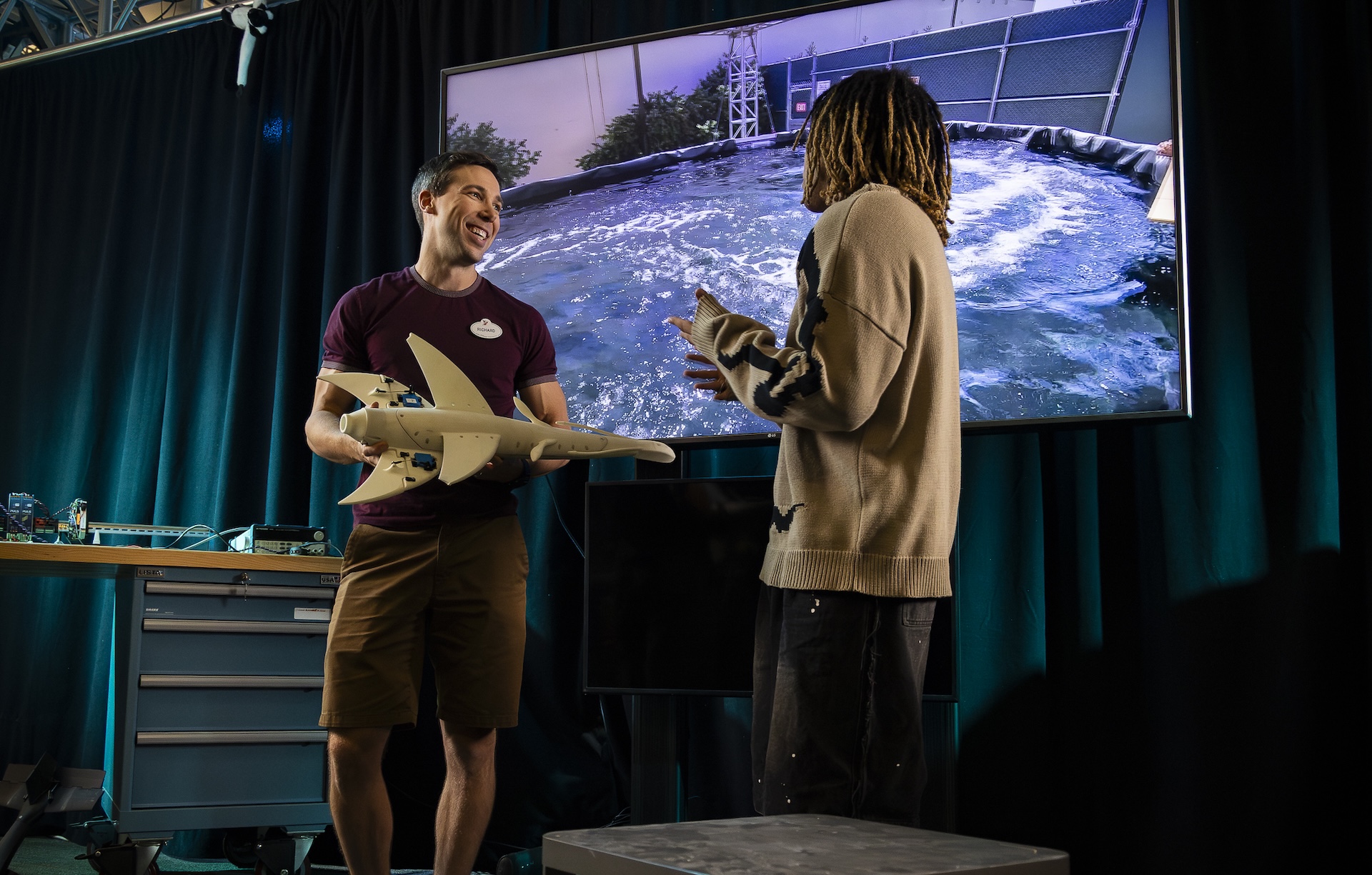 Walt Disney Imagineering Research & Development first aquatic robotic prototype