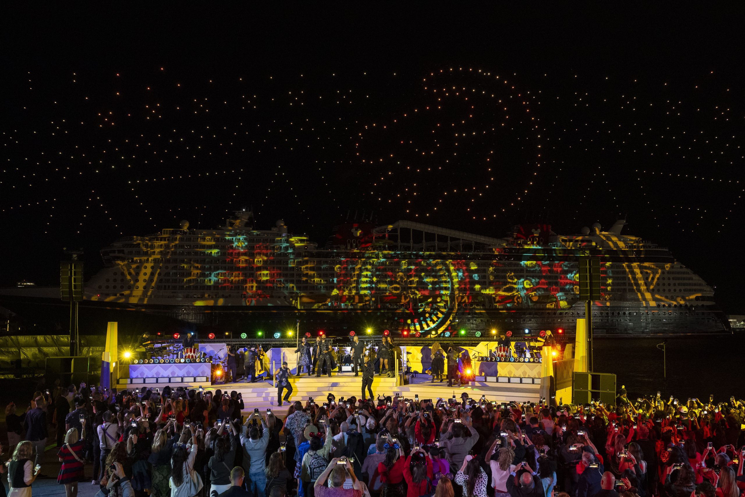Lion King moment of the drone show for Disney Destiny Christening
