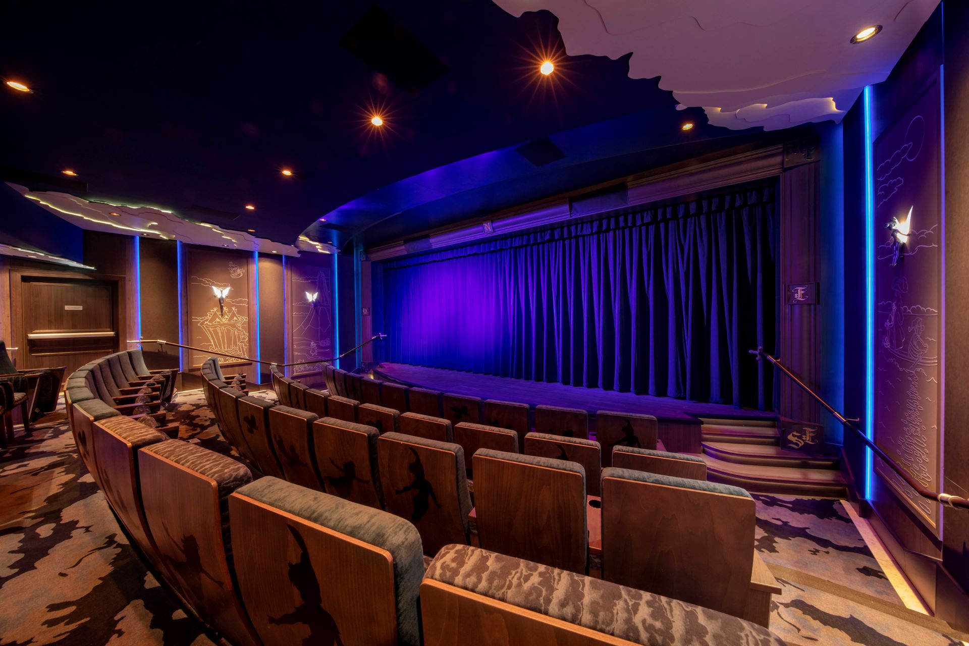 Never Land Cinema on the Disney Destiny