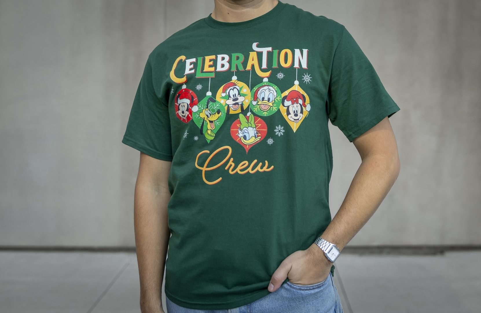 Disney Mickey & Friends Celebration Crew Family Holiday Trip T-Shirt 