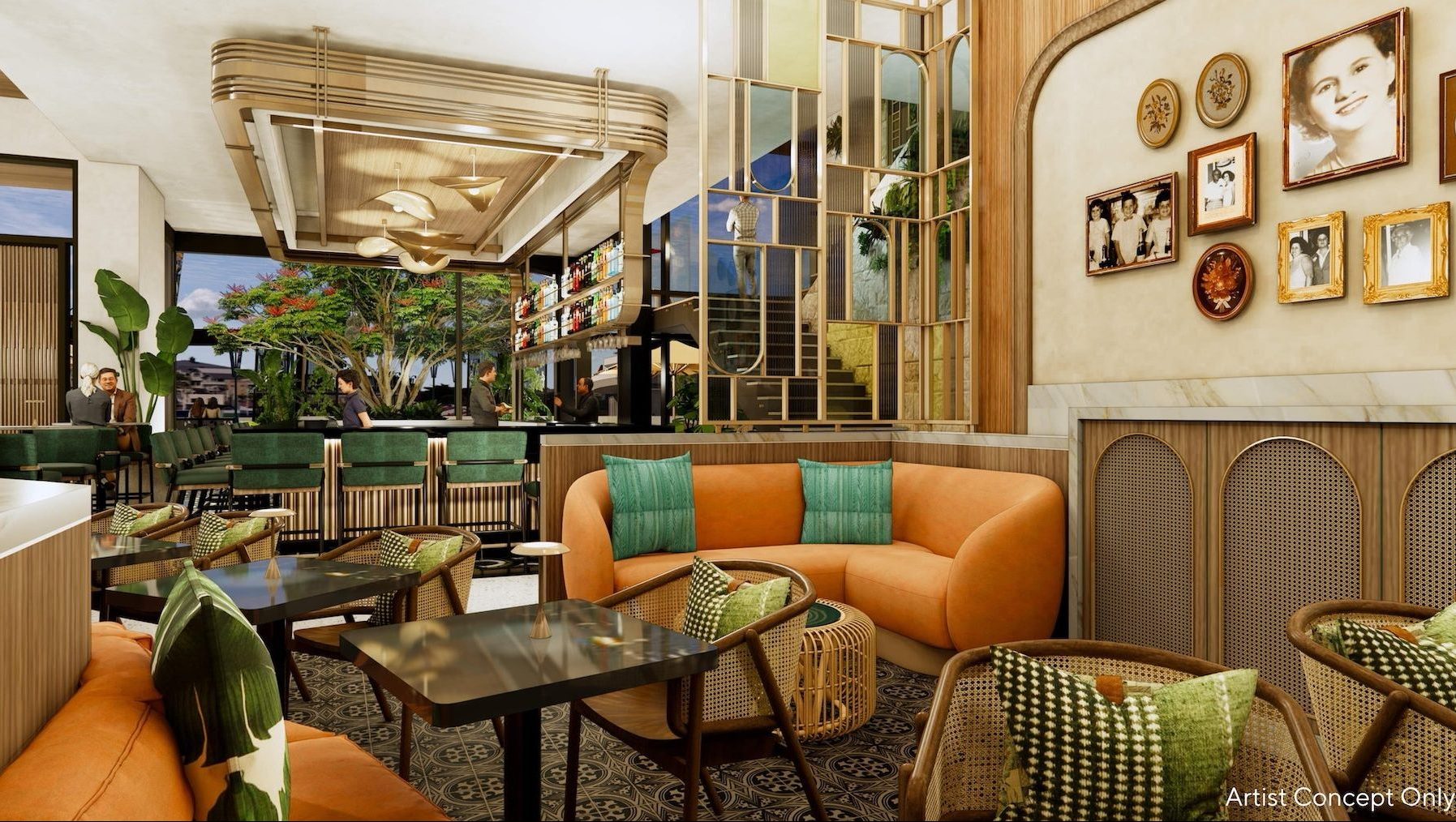 Rendering of Porto&rsquo;s Bakery & Cafe at Downtown Disney