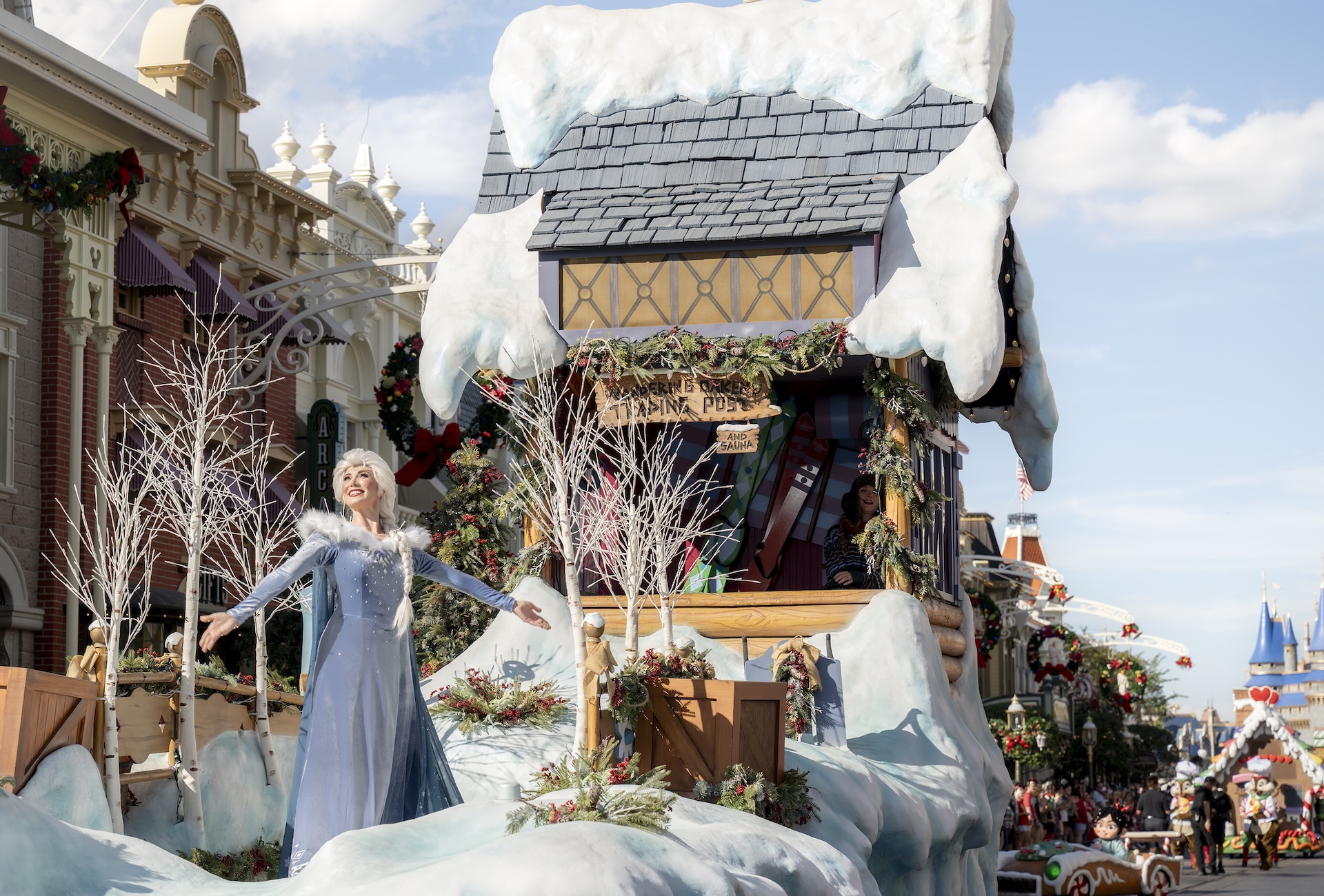 2025 Disney Parks Magical Christmas Day Parade Elsa