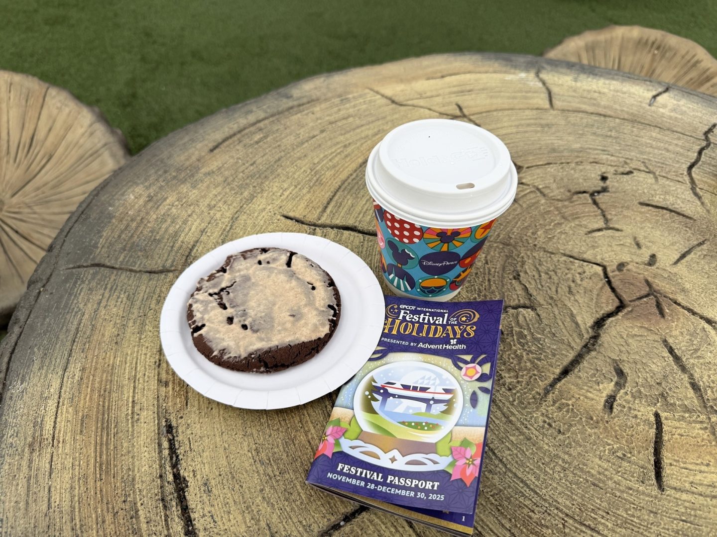 Holiday Cookie Stroll at EPCOT International Festival of the Holidays Cinnamon-Spiced Chocolate Crinkle Cookie