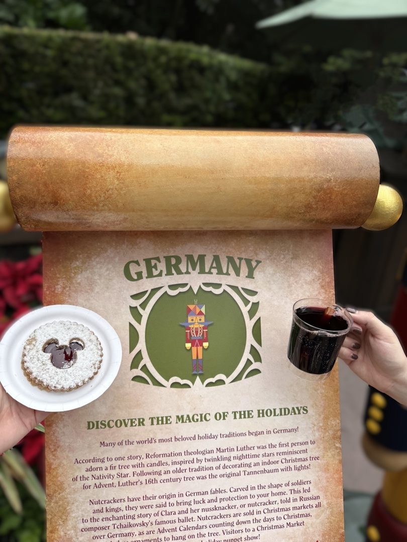 Holiday Cookie Stroll at EPCOT International Festival of the Holidays Hazelnut Linzer Cookie with Raspberry Jam