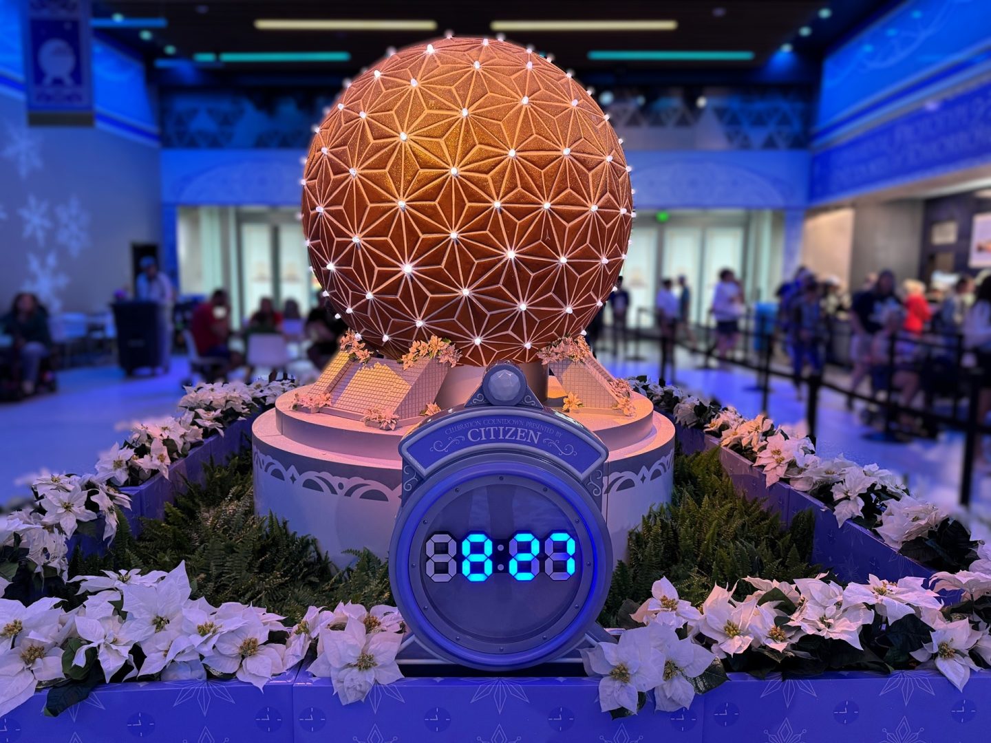 Holiday Cookie Stroll at EPCOT International Festival of the Holidays Spaceship Earth Gingerbread