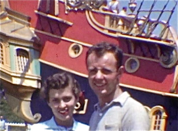 Dick and Cynthia in August 1955