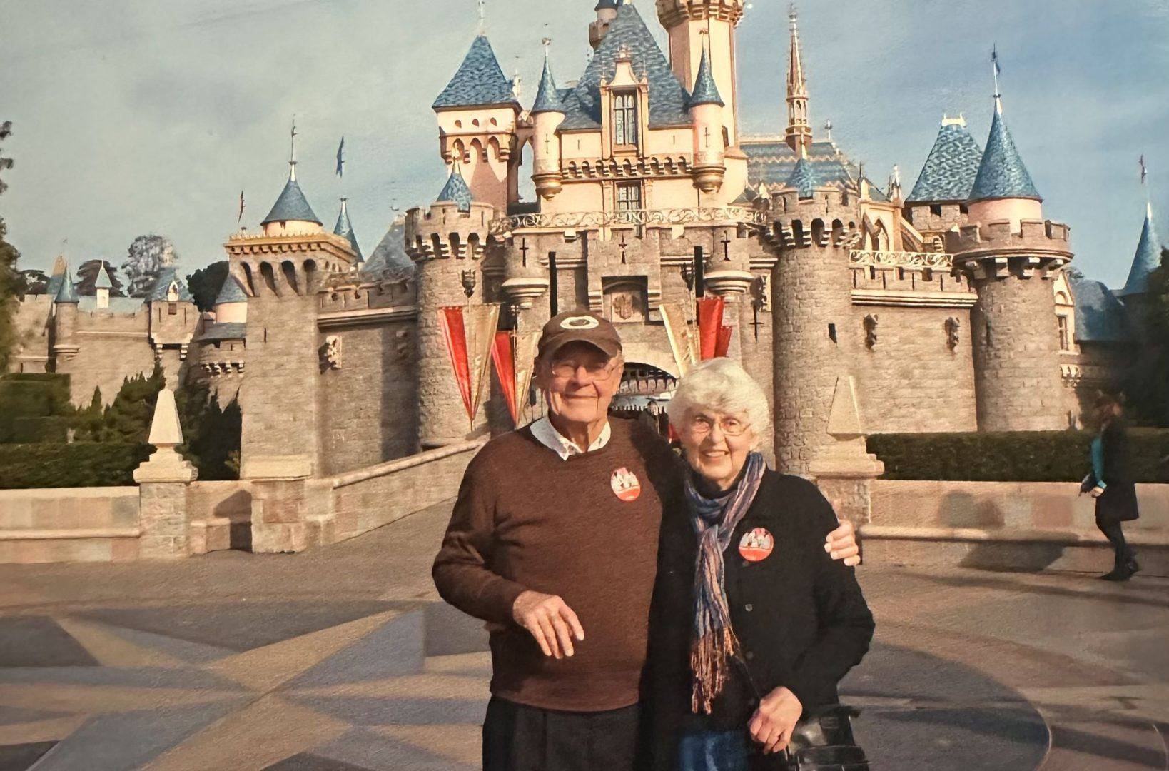 Dick and Cynthia in Front of Sleeping Beauty Castle