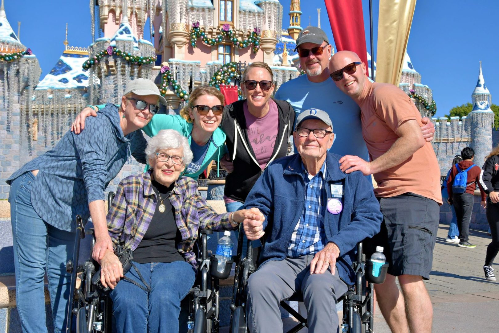 Dick and Cynthia with Their Family at Disneyland