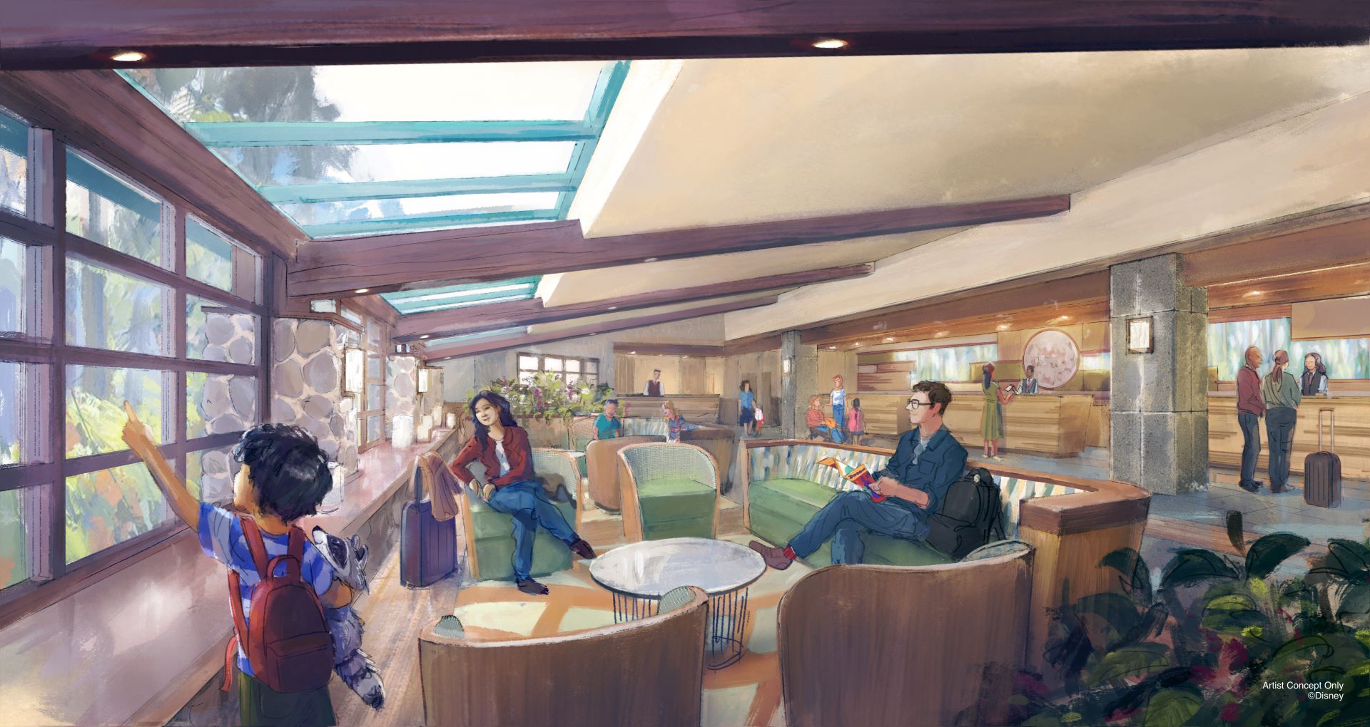 Disneyland Paris - Disney Sequoia Lodge Lobby Concept