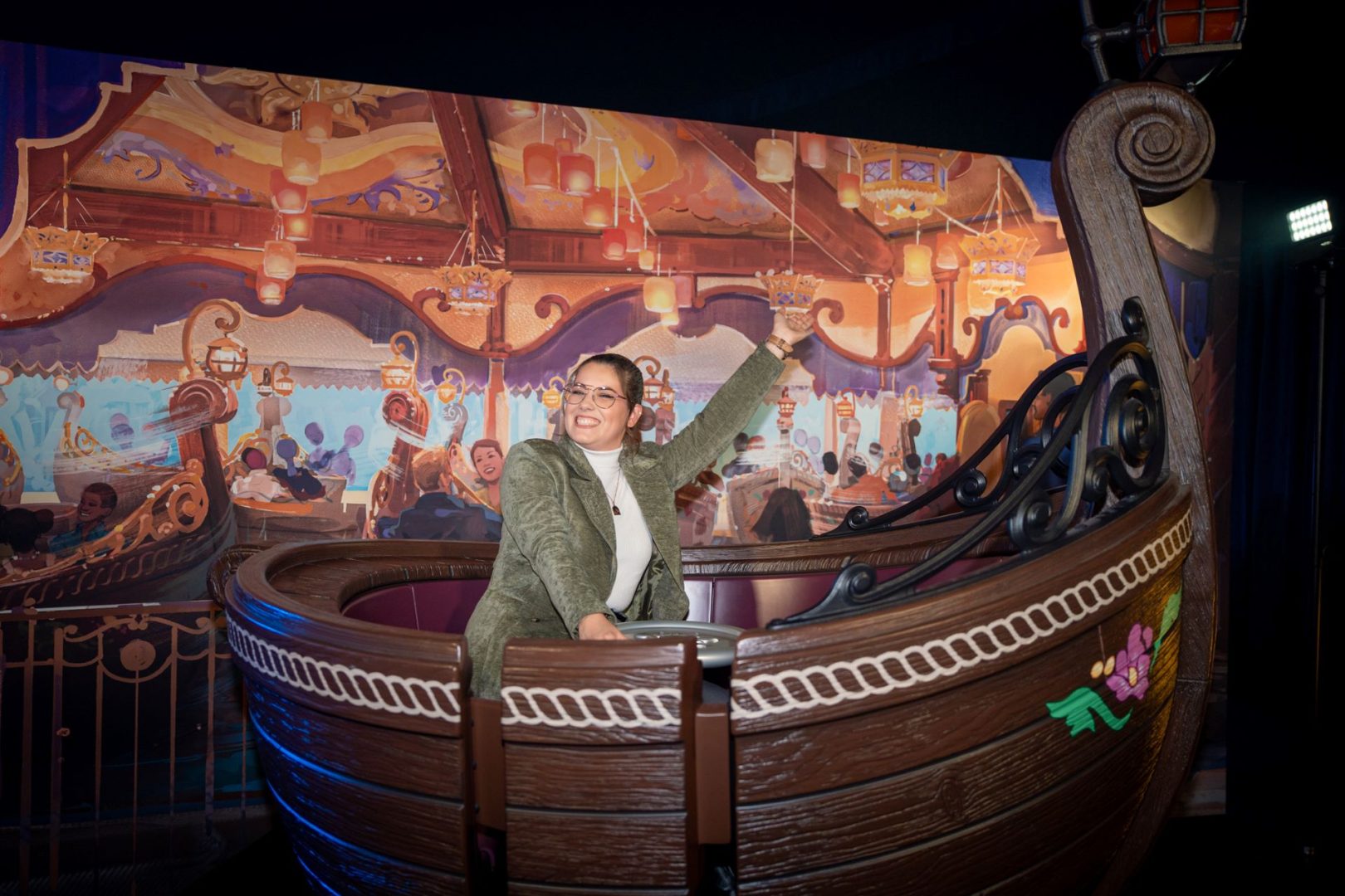 Dorine Previewing the New Tangled Attraction at Disney Adventure World
