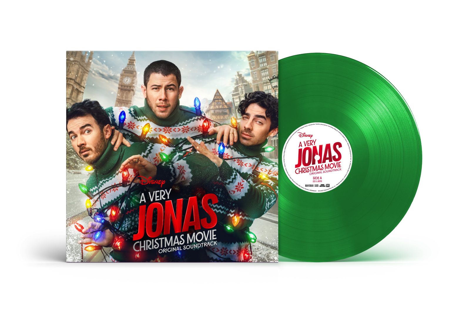 Disney A Very Jonas Christmas Movie Original Soundtrack Green Limited Edition Vinyl