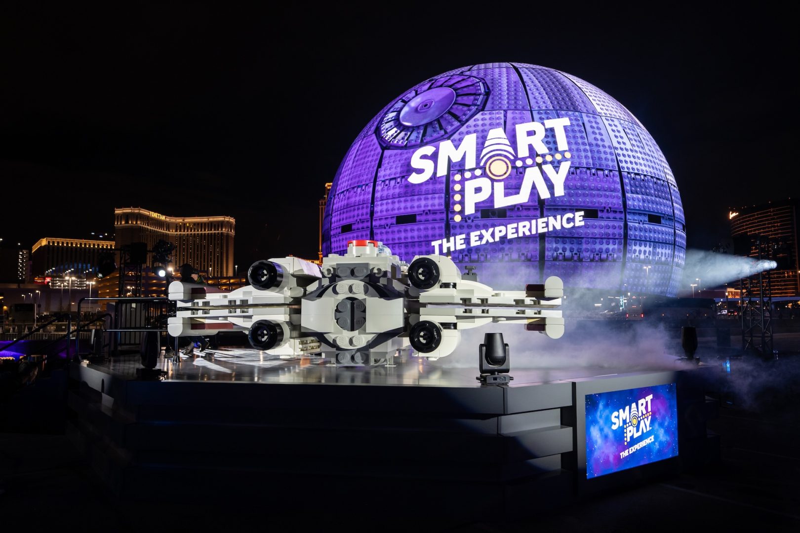 Sphere in Las Vegas is Transformed into a LEGO Star Wars Death Star