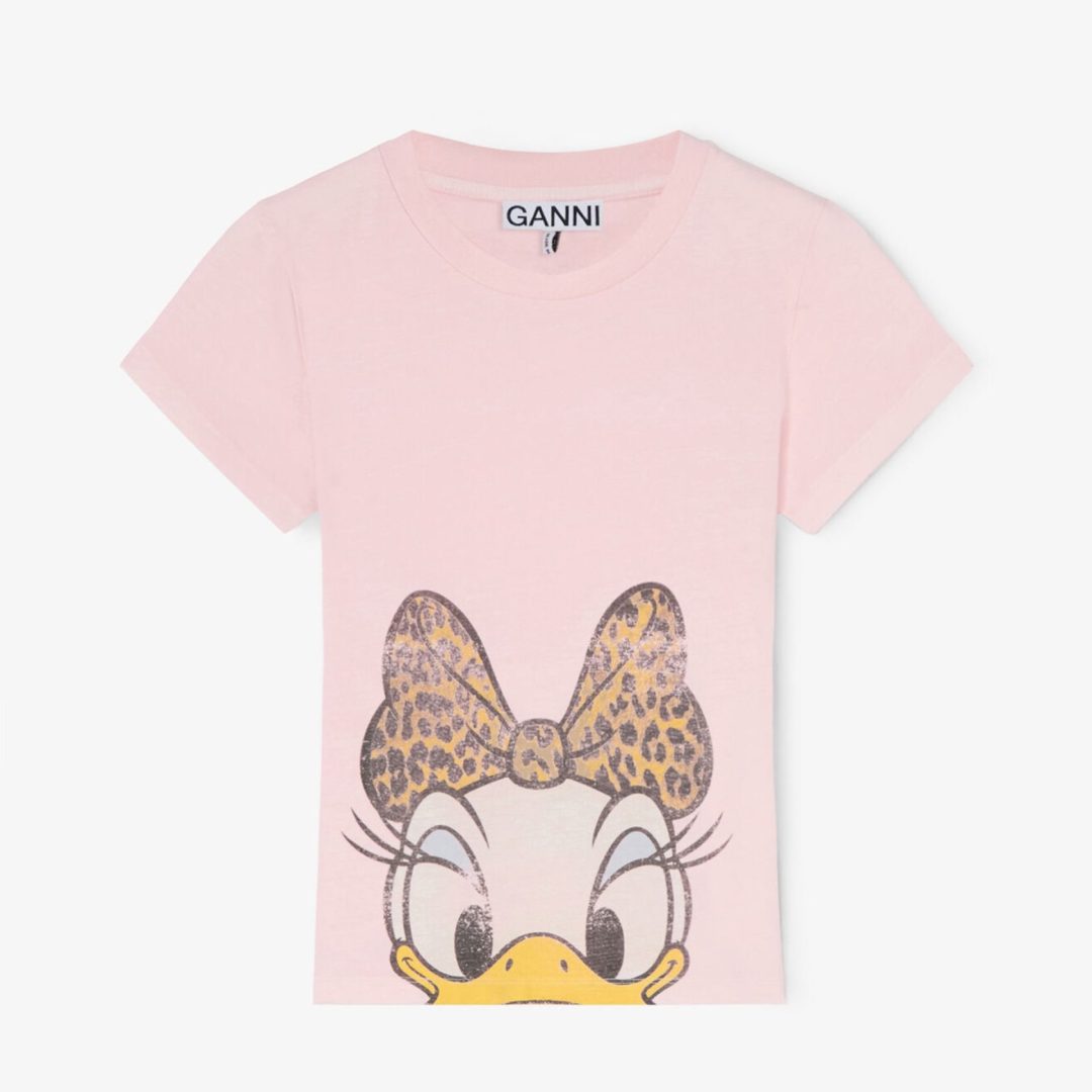 GANNI x Disney Daisy Duck Pink Baby Fit T-shirt 