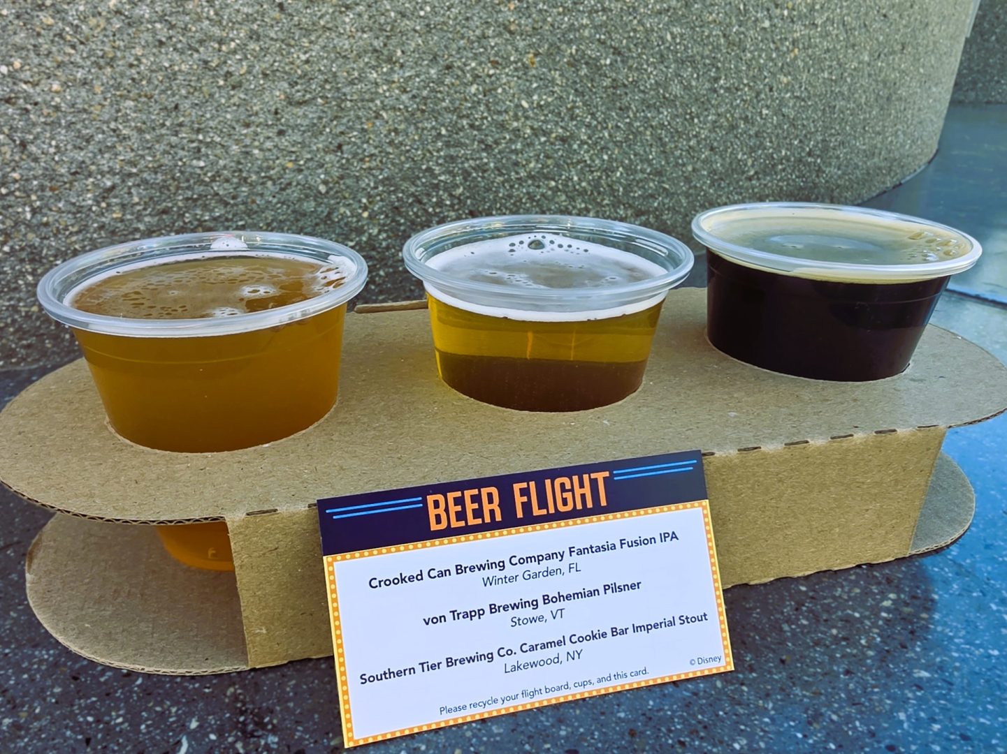 2026 EPCOT Opening Bites Beer Flight
