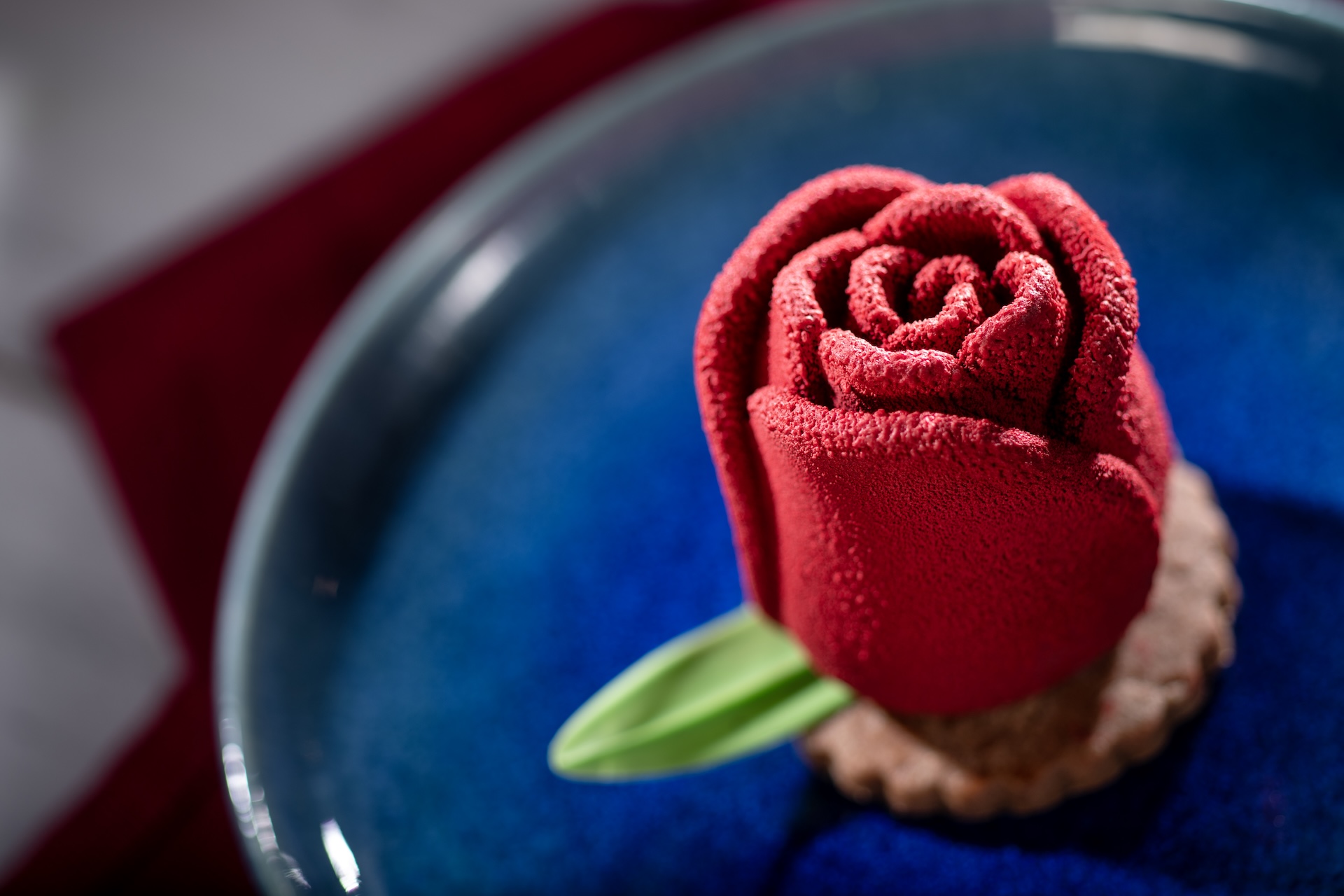 Enchanted Rose: Dark chocolate mousse rose