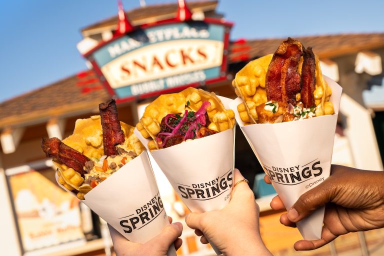 Marketplace Snacks Disney Springs Savory Loaded Waffles