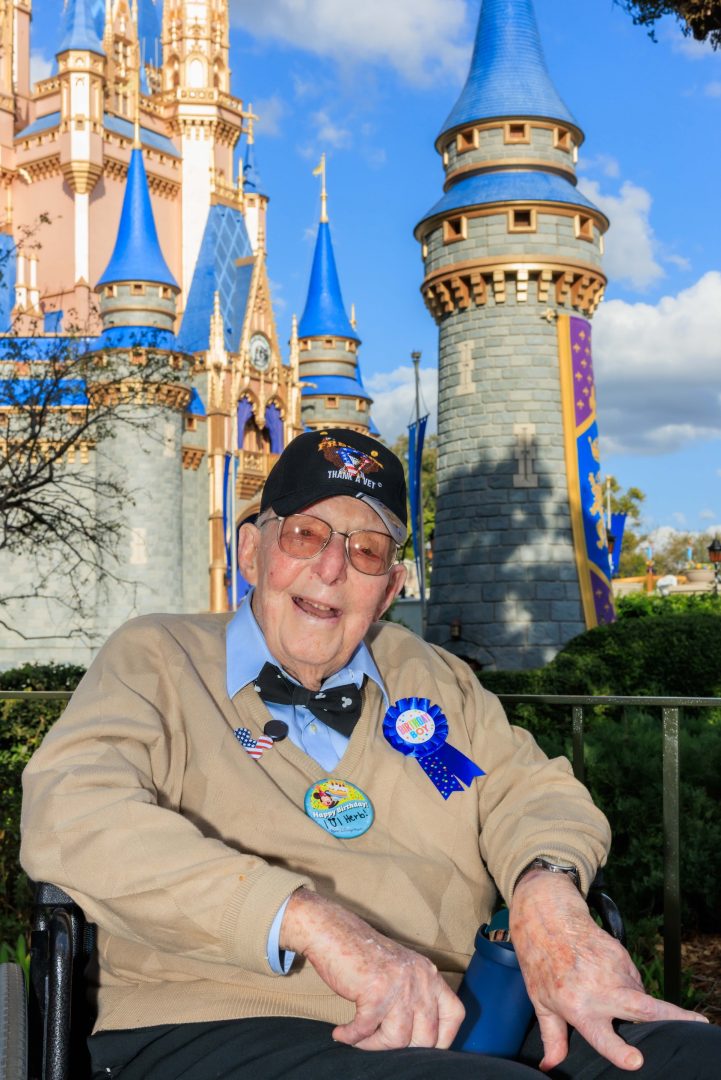 Disney Celebrates World War II Veteran&rsquo;s 101st Birthday at Magic Kingdom Flag Retreat
