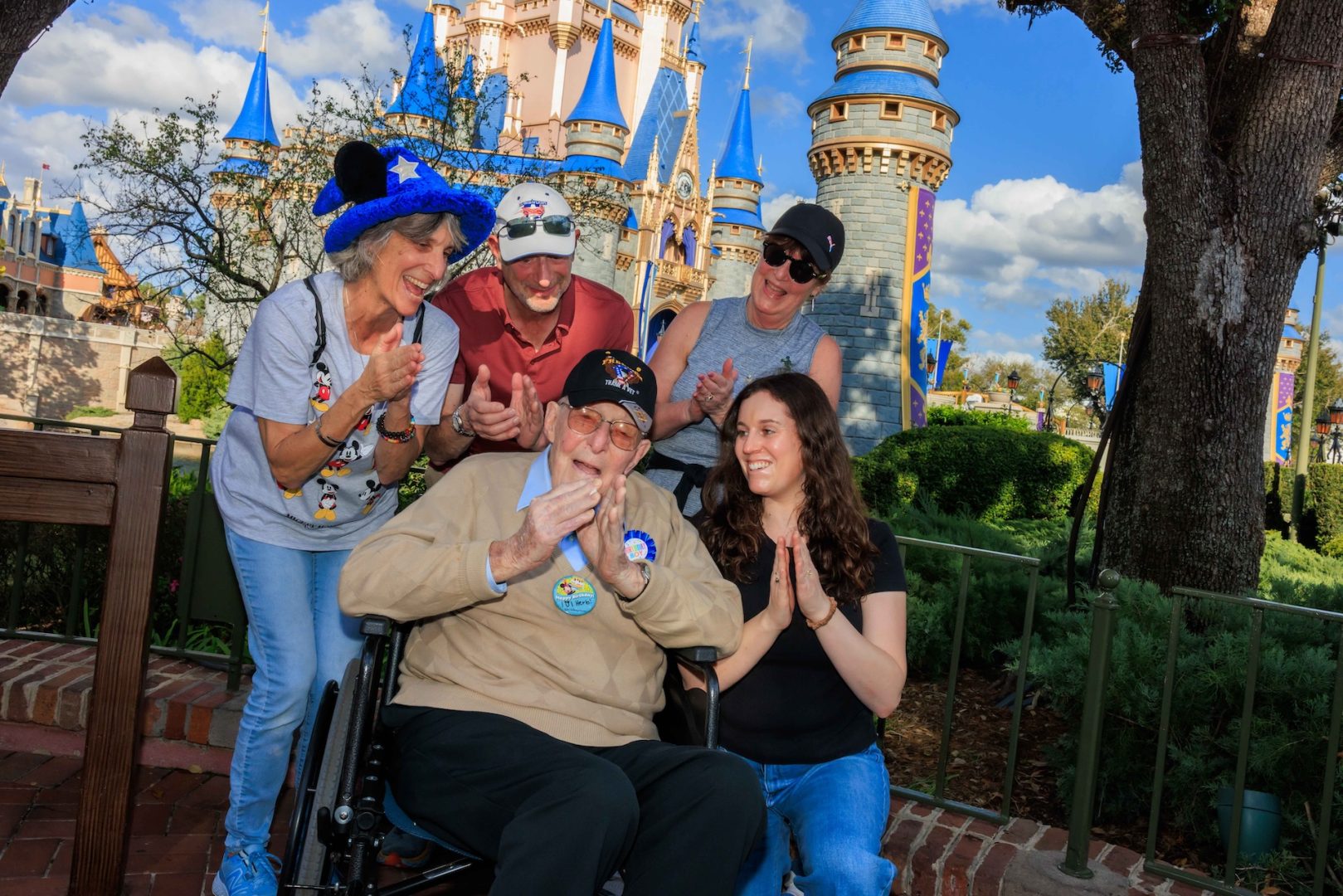 Disney Celebrates World War II Veteran&rsquo;s 101st Birthday at Magic Kingdom Flag Retreat
