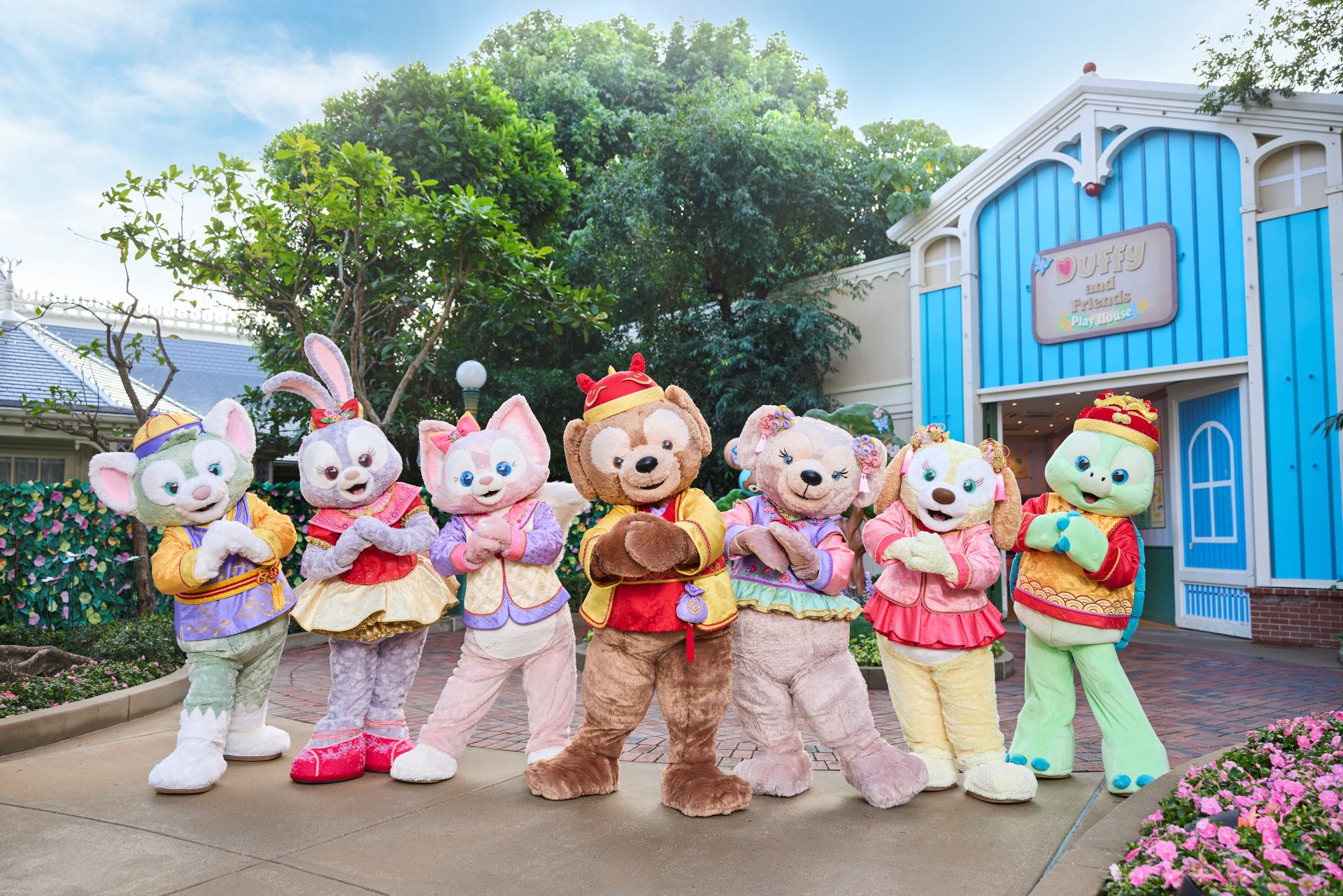 Duffy and Friends During Chinese New Year at Hong Kong Disneyland