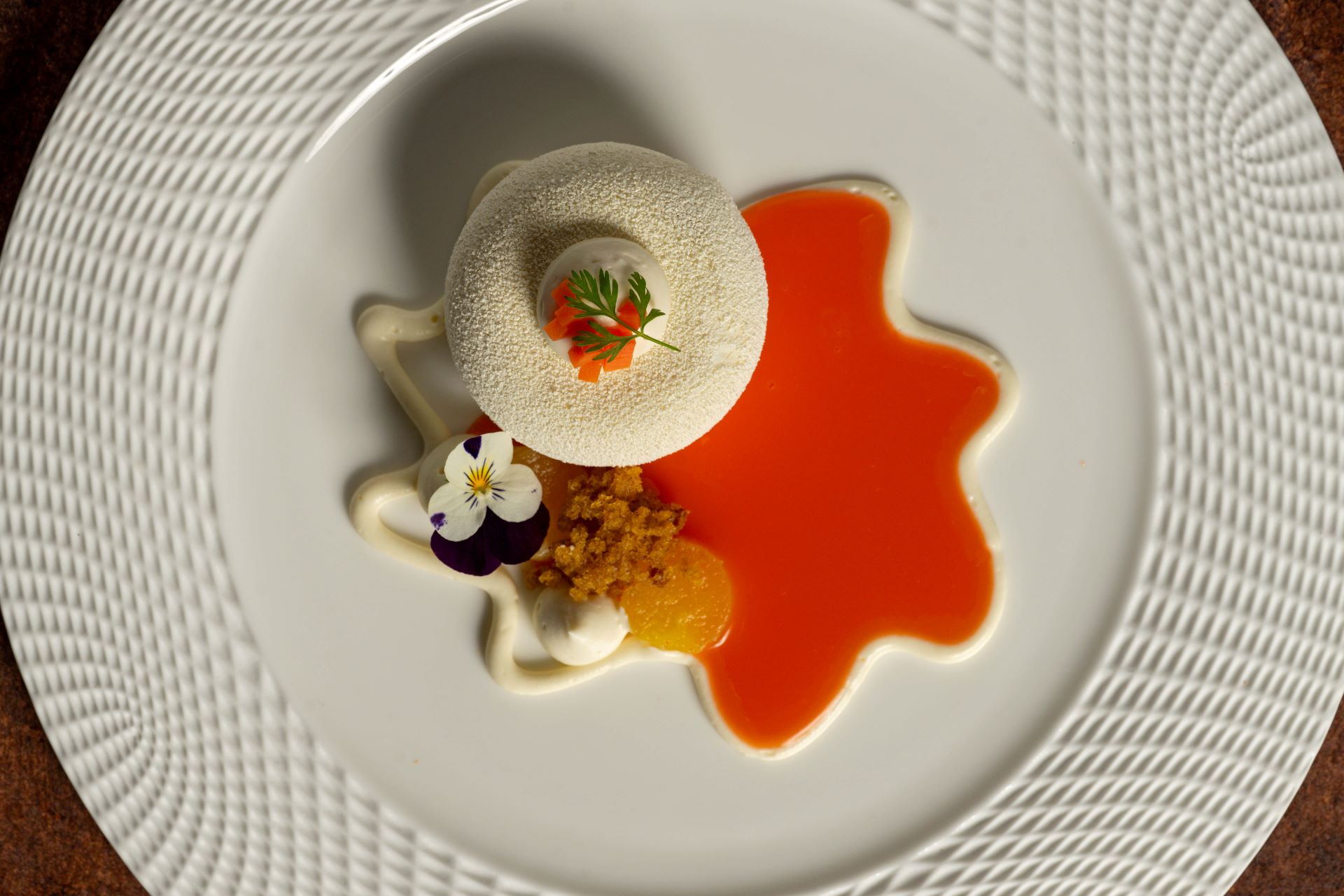 Nantes Carrot Cake Cremeux at Napa Rose