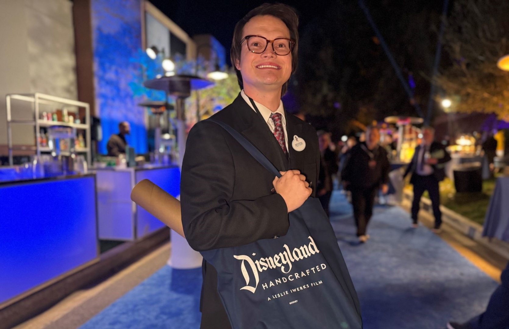 Peyton Holding Disneyland Handcrafted Amenities