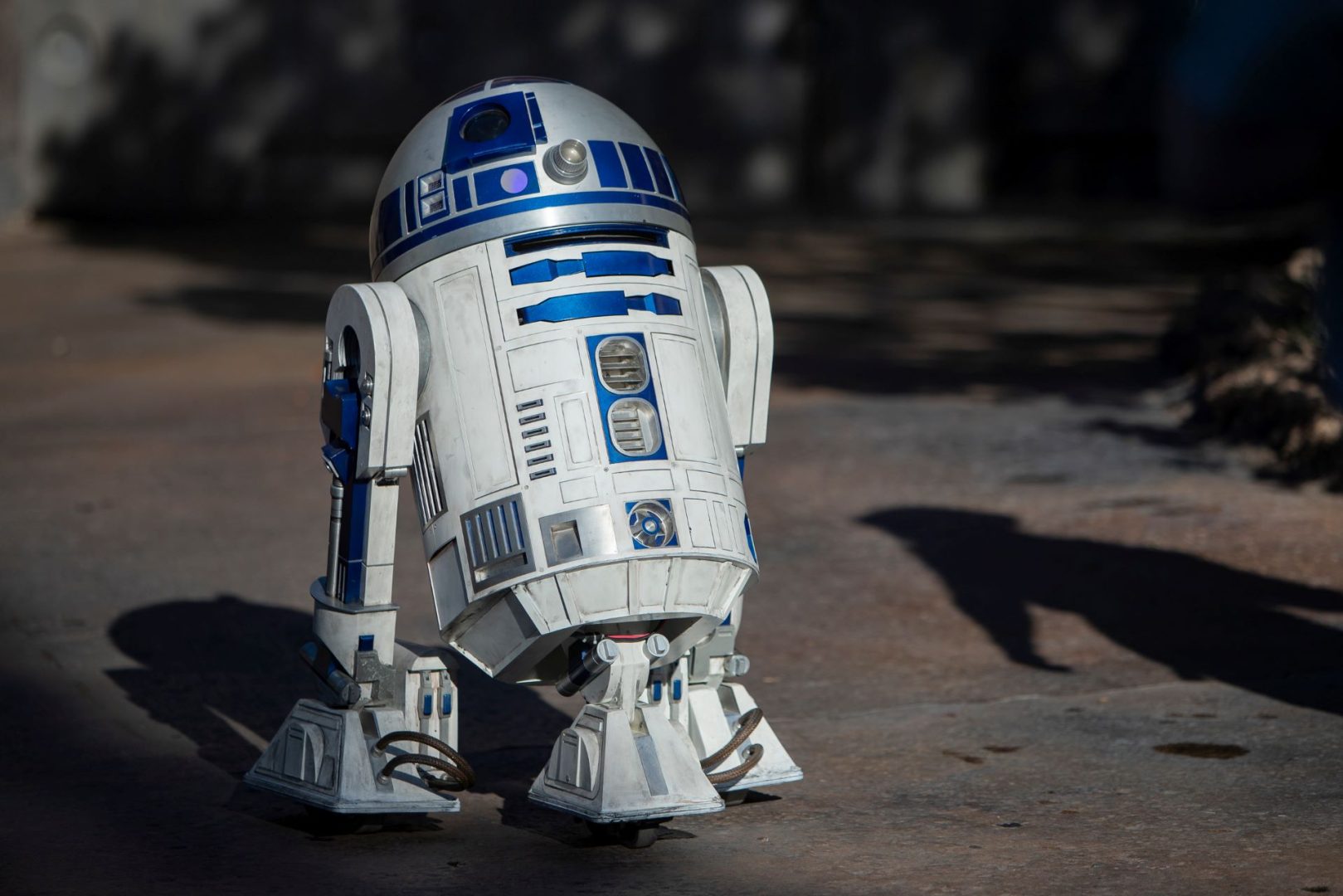 R2-D2 in Star Wars Galaxy's Edge at Disneyland Park