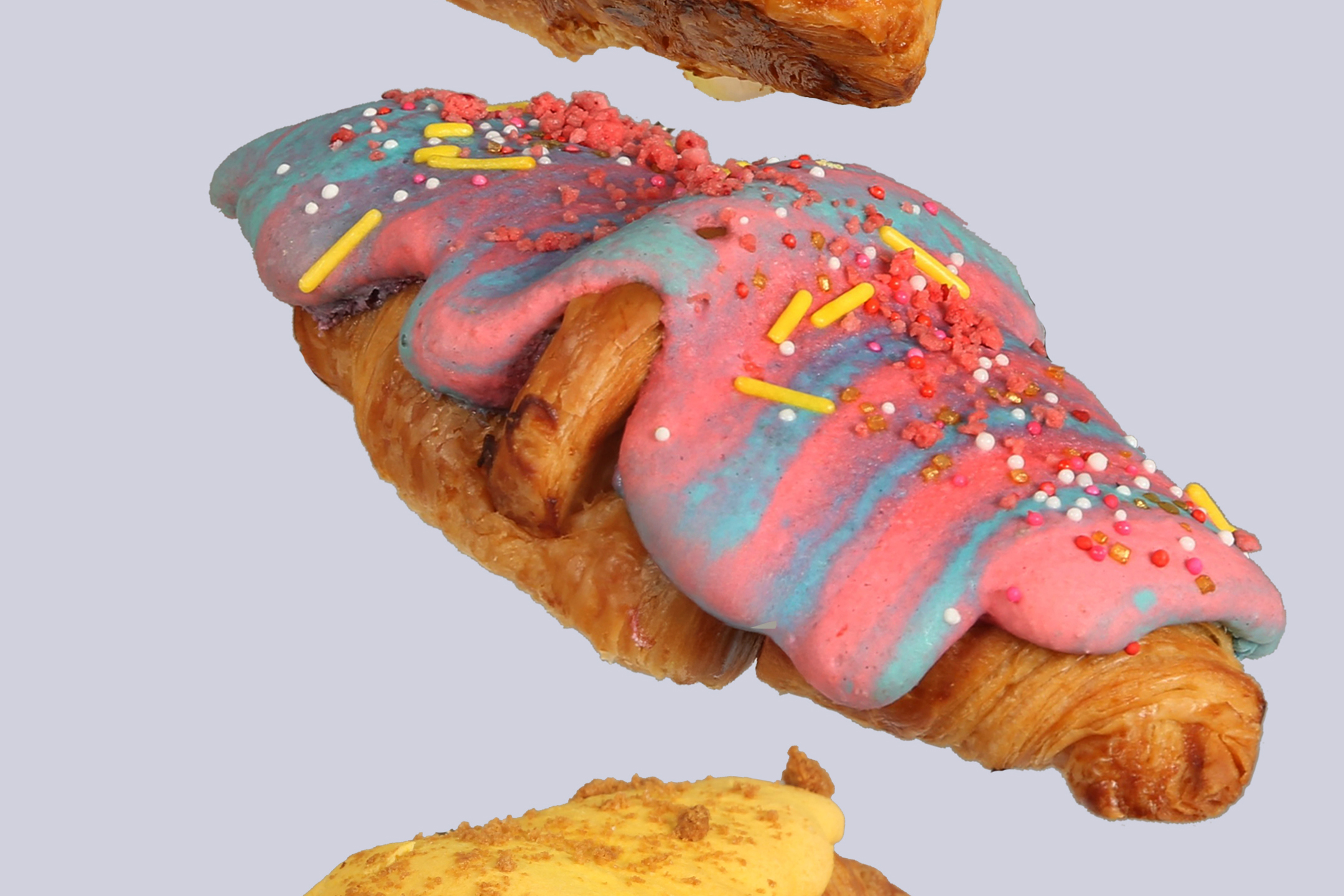 Strawberry Yogurt Macaron Croissant at Downtown Disney