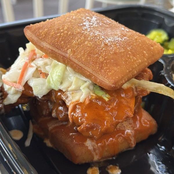 Sweet Heat Beignet Chicken Sandwich