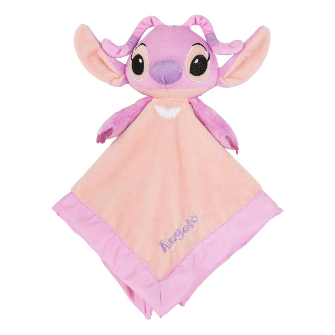 Kids Preferred | Disney Baby Lilo & Stitch 12 Inch Angel Plush Blanket Lovey 