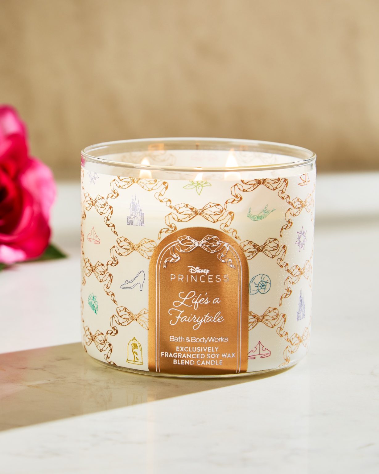 Bath & Body Works Princess Elegant Cream and Gold Backpack 2026 Disney Princess Collection Launches at Bath and Body Works main image 2