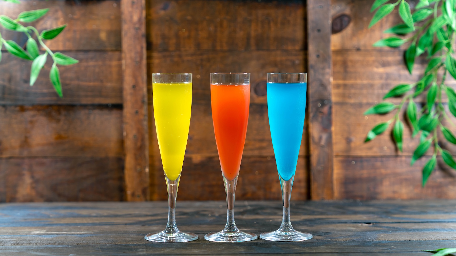 Mimosa Flight: Mango Melon Mimosa, Strawberry Punch Mimosa, and Blue Raspberry Pineapple Mimosa (New)