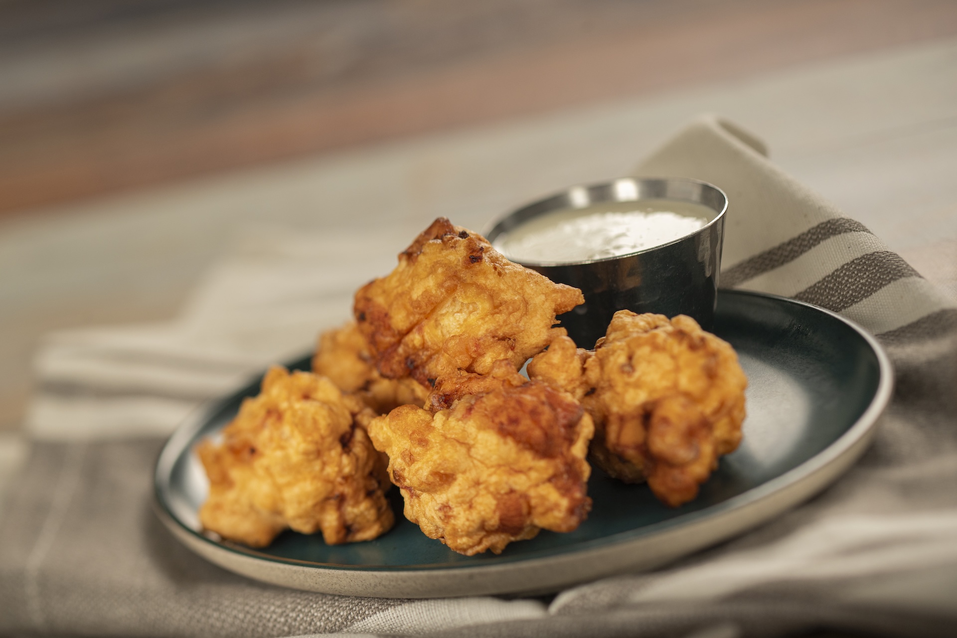 Conch Fritters with Key Lime a&iuml;oli