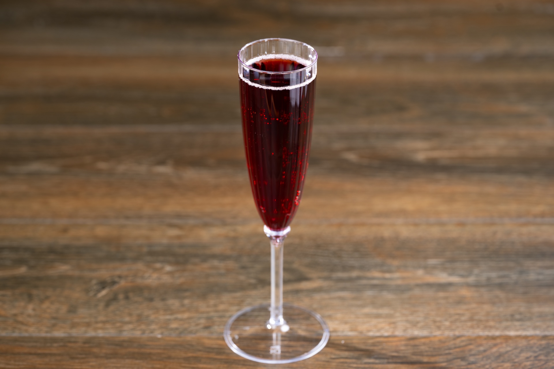 Pomegranate Mimosa: Sparkling wine and pomegranate juice