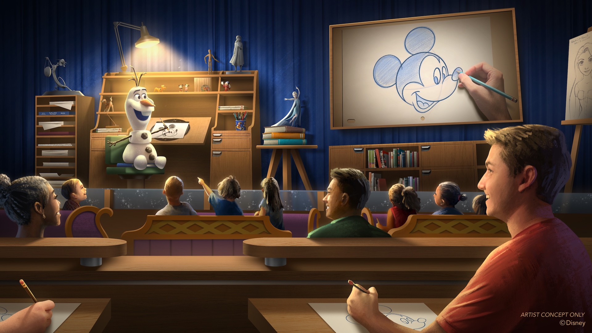 Magic of Disney Animation Drawing Classes Olaf Draws