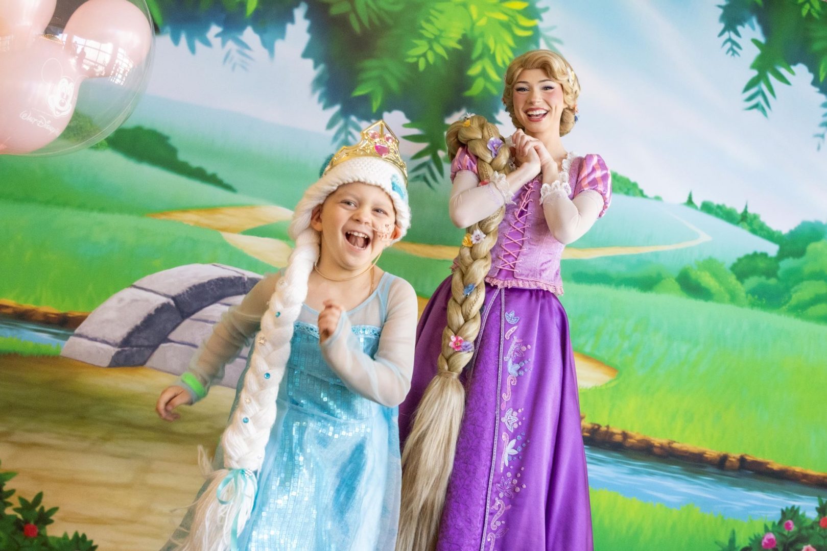 Azalea Marbury at AdventHealth with Rapunzel