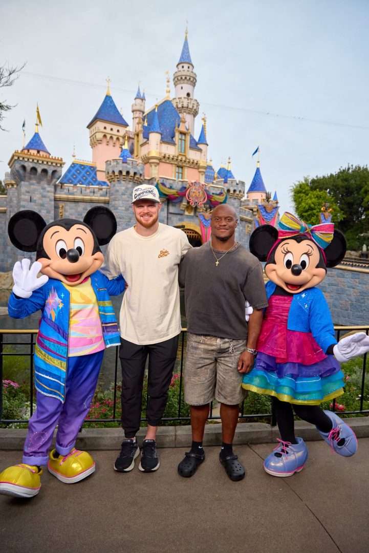 Darnold and Walker Super Bowl Disneyland Visit 2026
