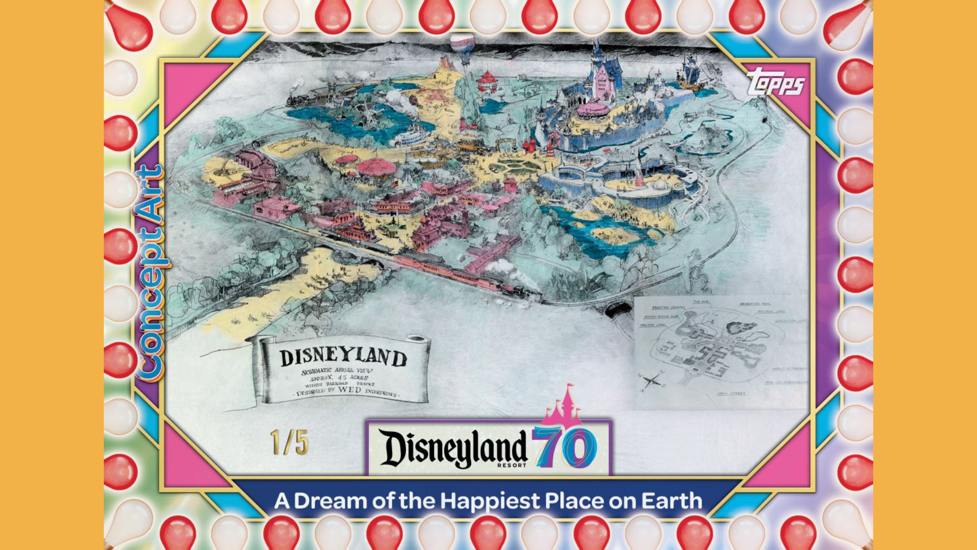 Disneyland 70th Trading Cards - Concept Art
